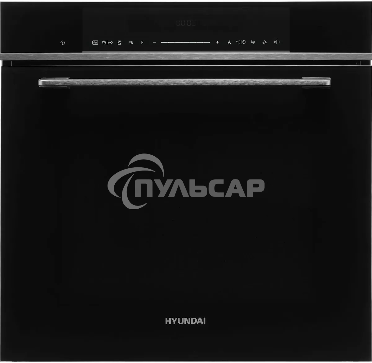 Духовой шкаф электрический Hyundai HMEO 6780 DX черное стекло/серебристый