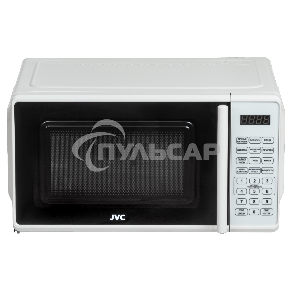 Микроволновая печь JVC JK-MW425SG белый, 20 л, 700 Вт, переключатели - мембранные кнопки