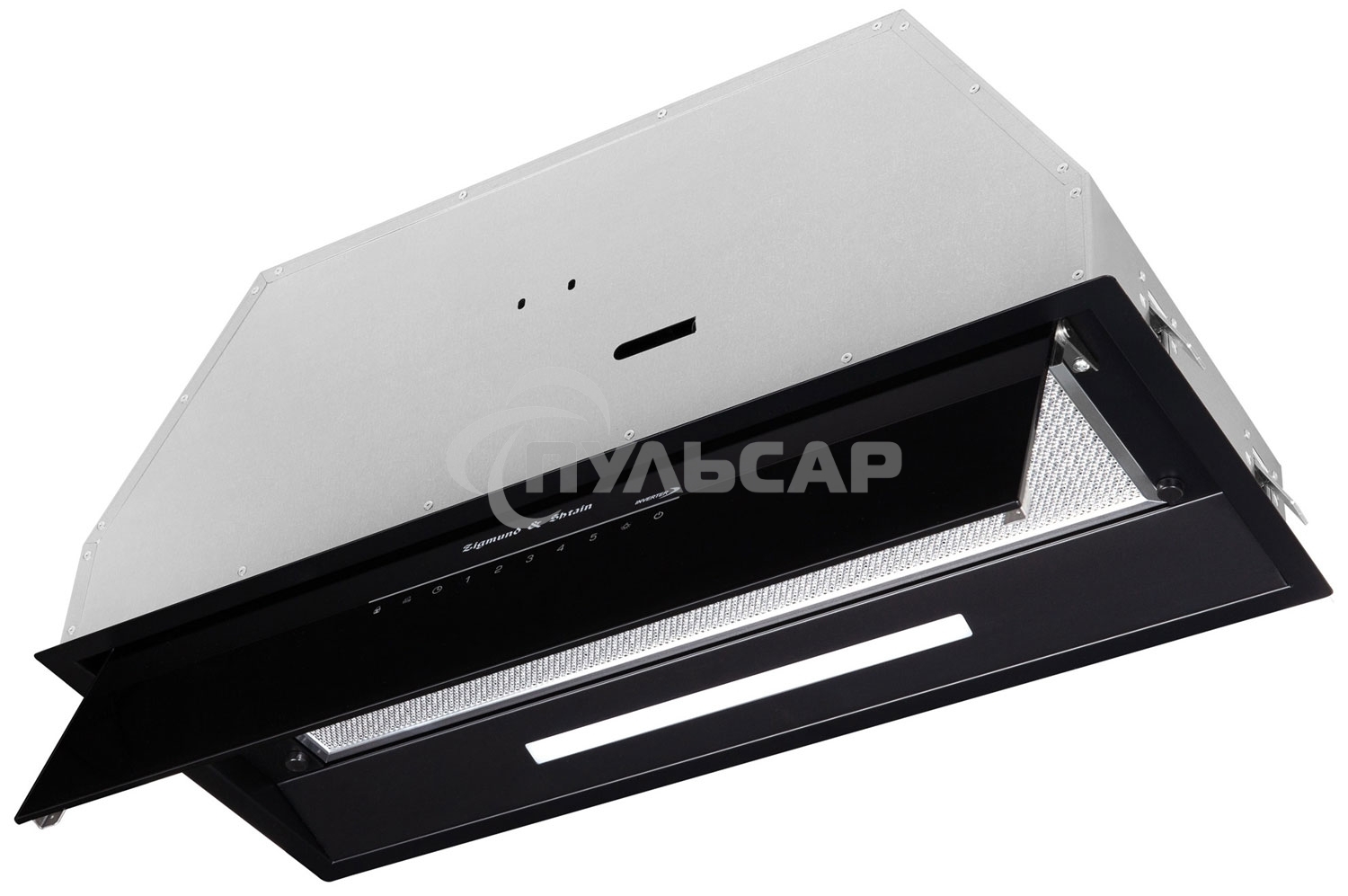 Вытяжка встраиваемая Zigmund & Shtain K 019.7 B черный, 70 см, 1050 куб. м/ч, 68 дБ