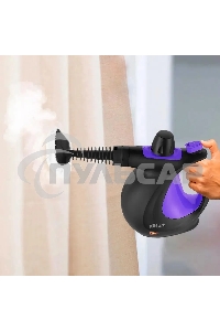 Пароочиститель ручной Kitfort КТ-9195 1050Вт черный/фиолетовый