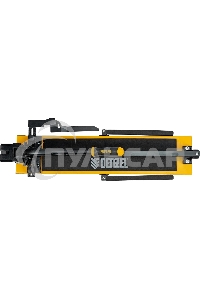 Плиткорез рельсовый 600х16мм, каретка на подш., стальная станина, усил. рукоятка-пенал Denzel