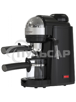 Кофеварка рожковая Pioneer CM106P черный, исп. кофе - молотый, 0.24 л, 800 Вт, 3.5 бар