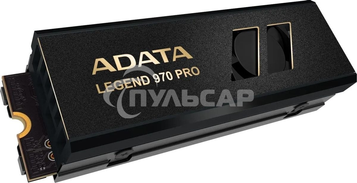 Накопитель SSD ADATA Legend 970 Pro, 1000 Gb, M.2 2280, PCIe 5.0 x4, NVMe 2.0, 3D TLC, R/W 13000/5800 МБ/сек, радиатор с вентилятором