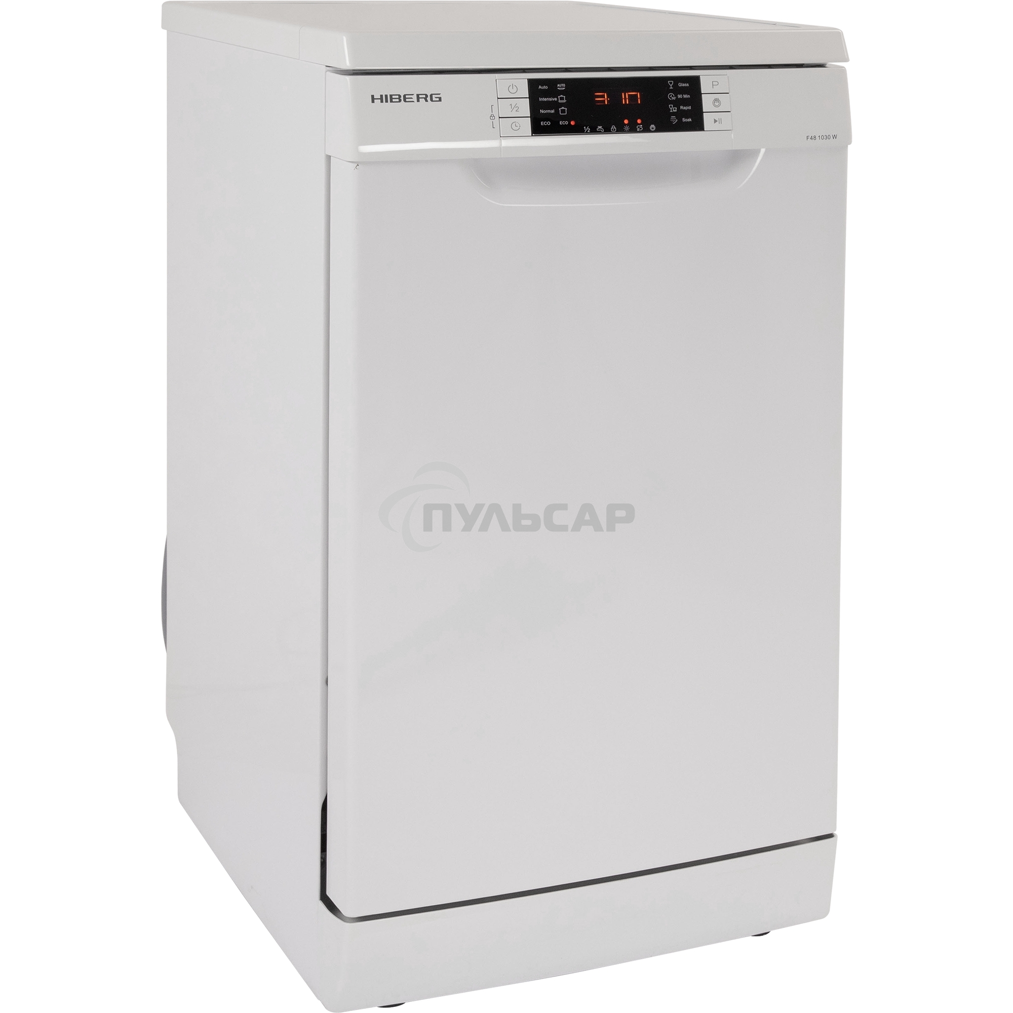 Посудомоечная машина HIBERG F48 1030 W, белый, 44.8 см, 10 компл., 49 дБ, класс A++