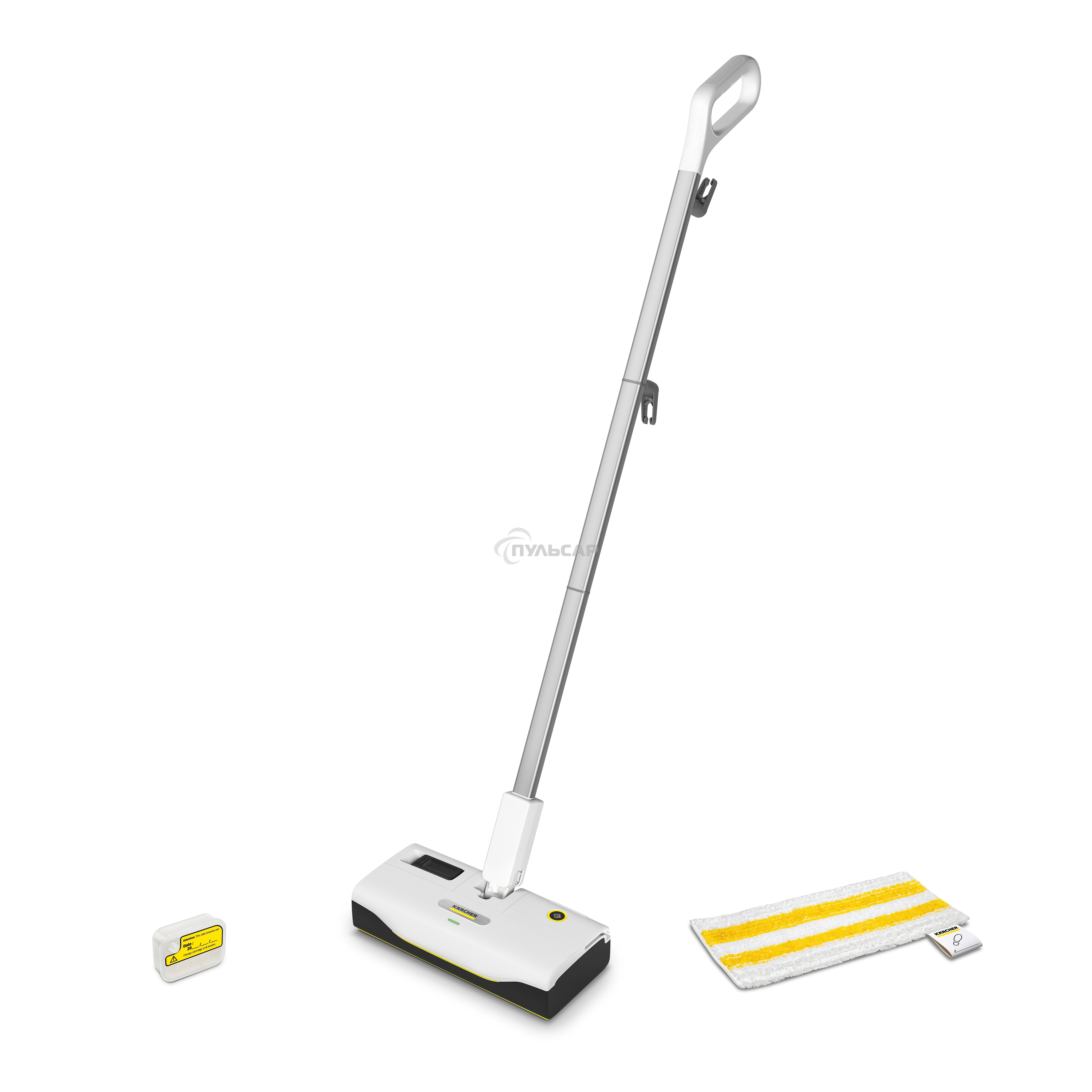 Швабра паровая Karcher KST 1 Upright 1300Вт белый/серый