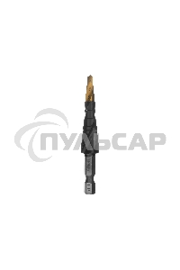 Сверло ступенчатое Denzel 4-5-6-7-8-9-10-11-12 мм, Р6М5, 6-гр. хвостовик 723602