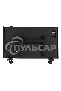 Конвектор Denzel XCE-1500B черный, 1500 Вт, 20 м2, термостат