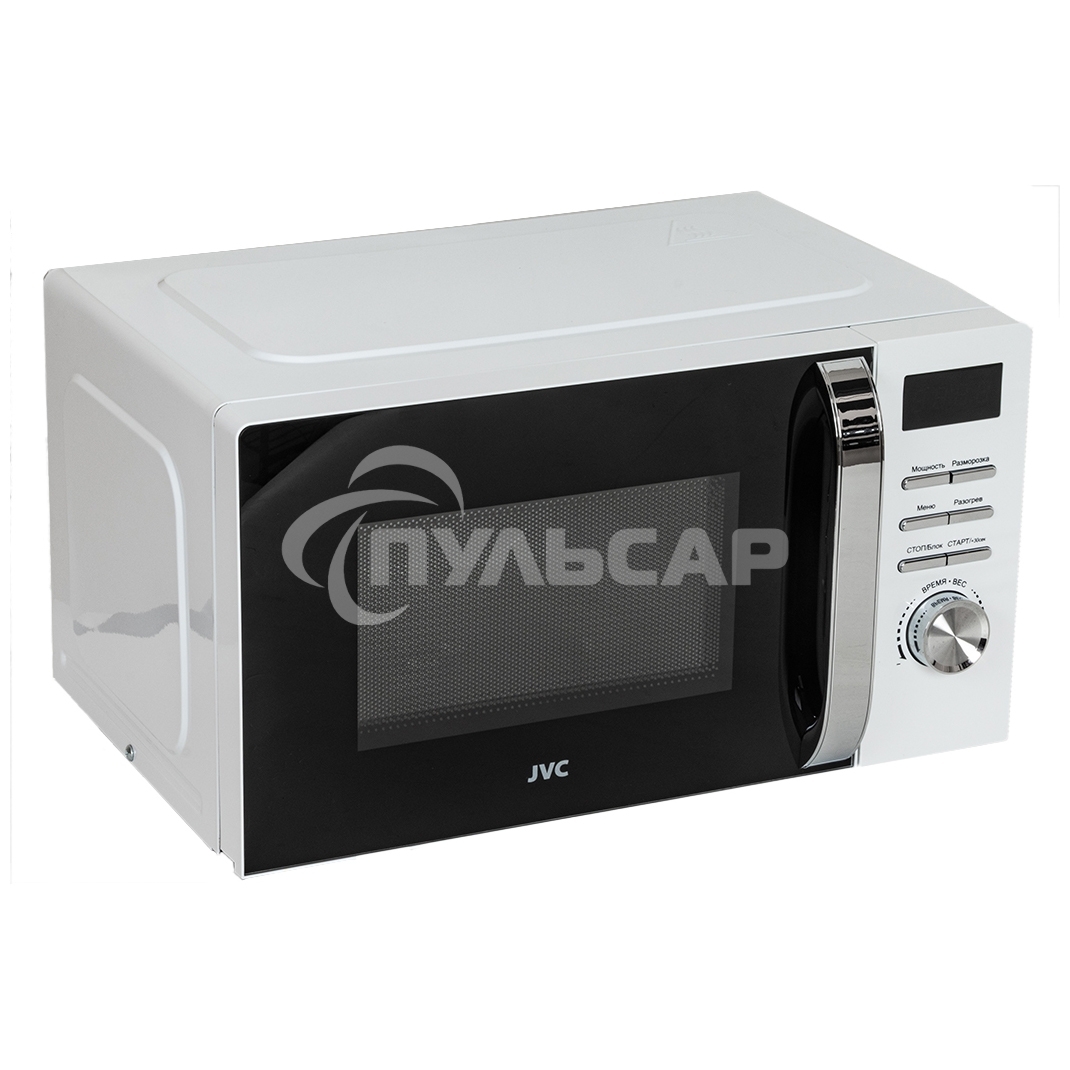 Микроволновая печь JVC JK-MW260D белый, 20 л, 700 Вт, переключатели - кнопки/поворотный механизм
