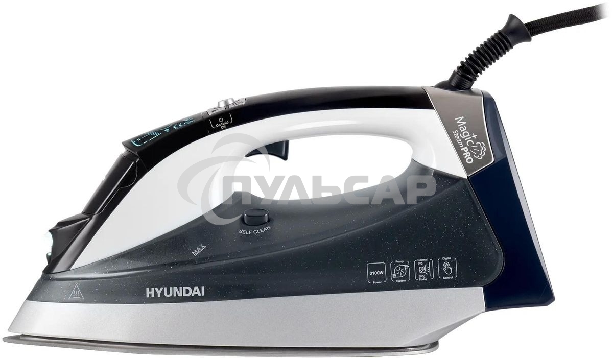 Утюг Hyundai H-SIP3100 3100Вт серый/серебристый