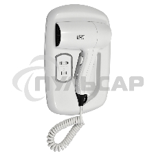 Фен для волос настенный Puff 1203B, белый, 1,2 кВт