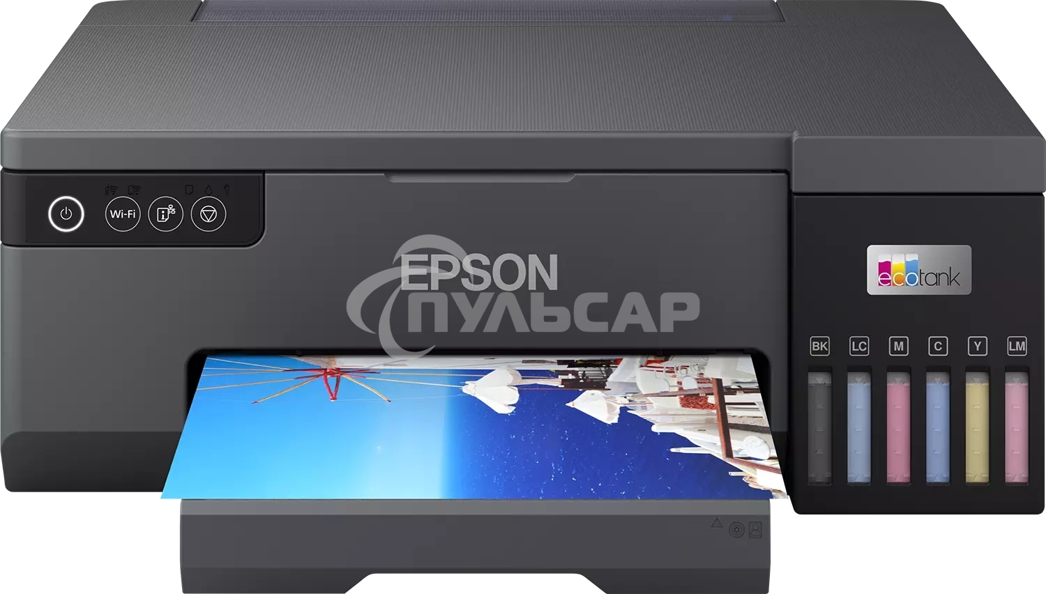 Принтер струйный Epson L8050 (C11CK37405/C11CK37402/C11CK37504/C11CK37507/C11CK37506), A4, цветное, печ. до 8 стр/мин., 1440 x 5760 dpi, USB, Wi-Fi