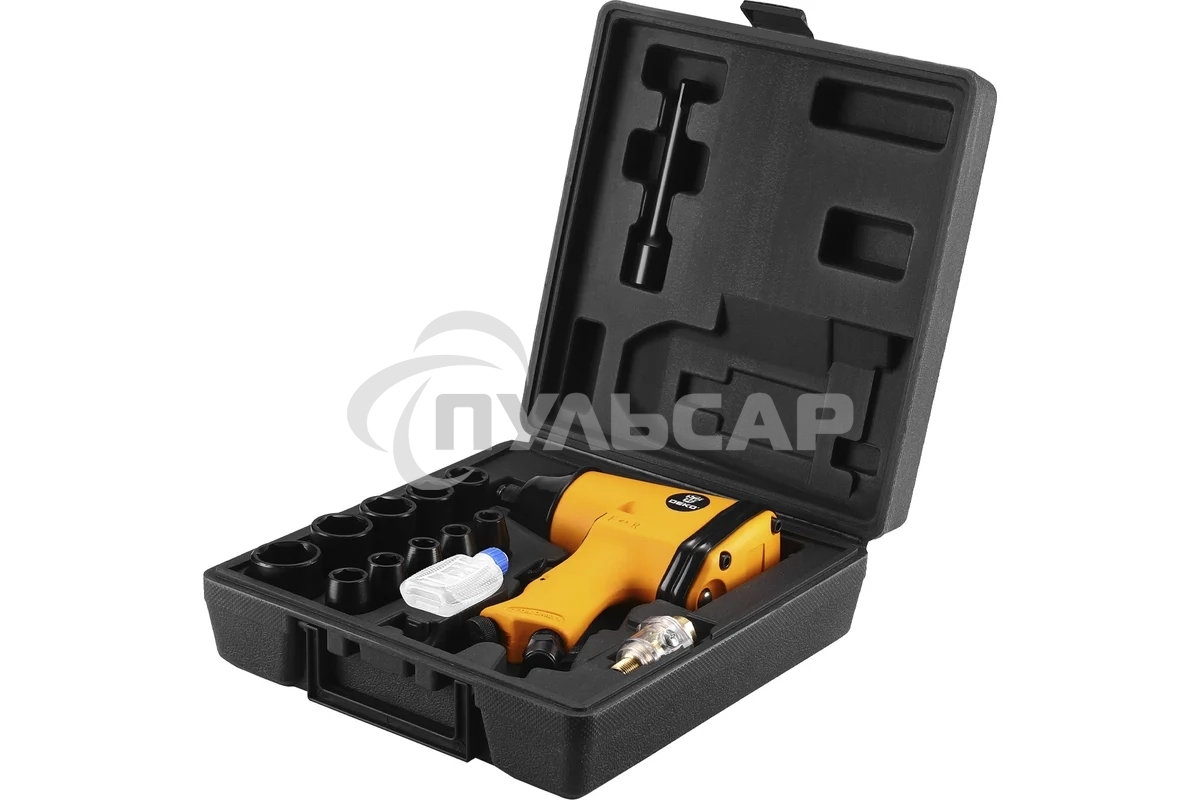 Гайковерт Deko DKPT01 SET 3 142л/мин красный/черный