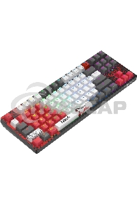 Клавиатура беспроводная A4Tech Bloody WS87 Naraka USB, Bluetooth/Радиоканал черный/красный