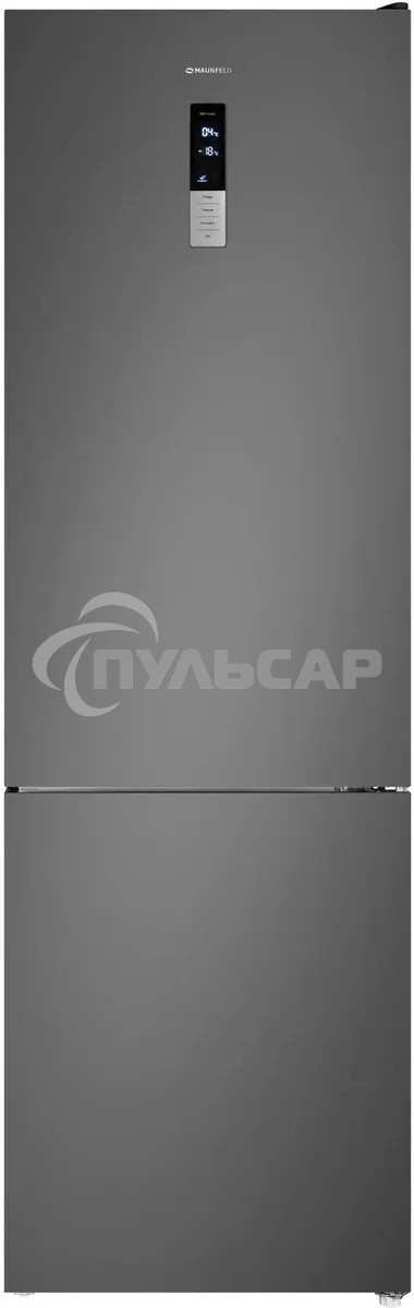 Холодильник Maunfeld MFF200NFSE нержавеющая сталь двухкамерный 271/106л морозилка снизу