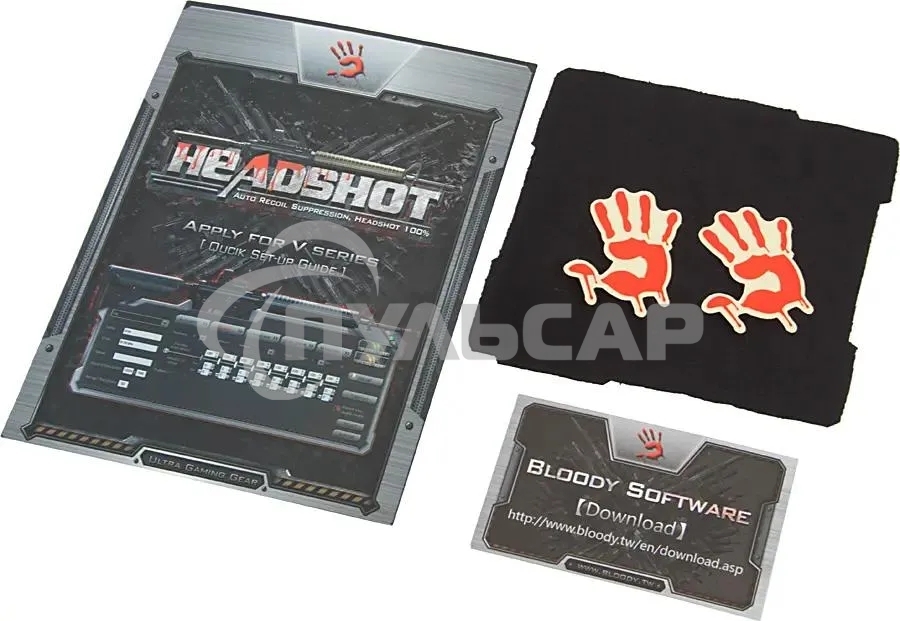 Мышь проводная A4Tech Bloody V7 черный, 3200 dpi, USB Type-A, кнопки - 8