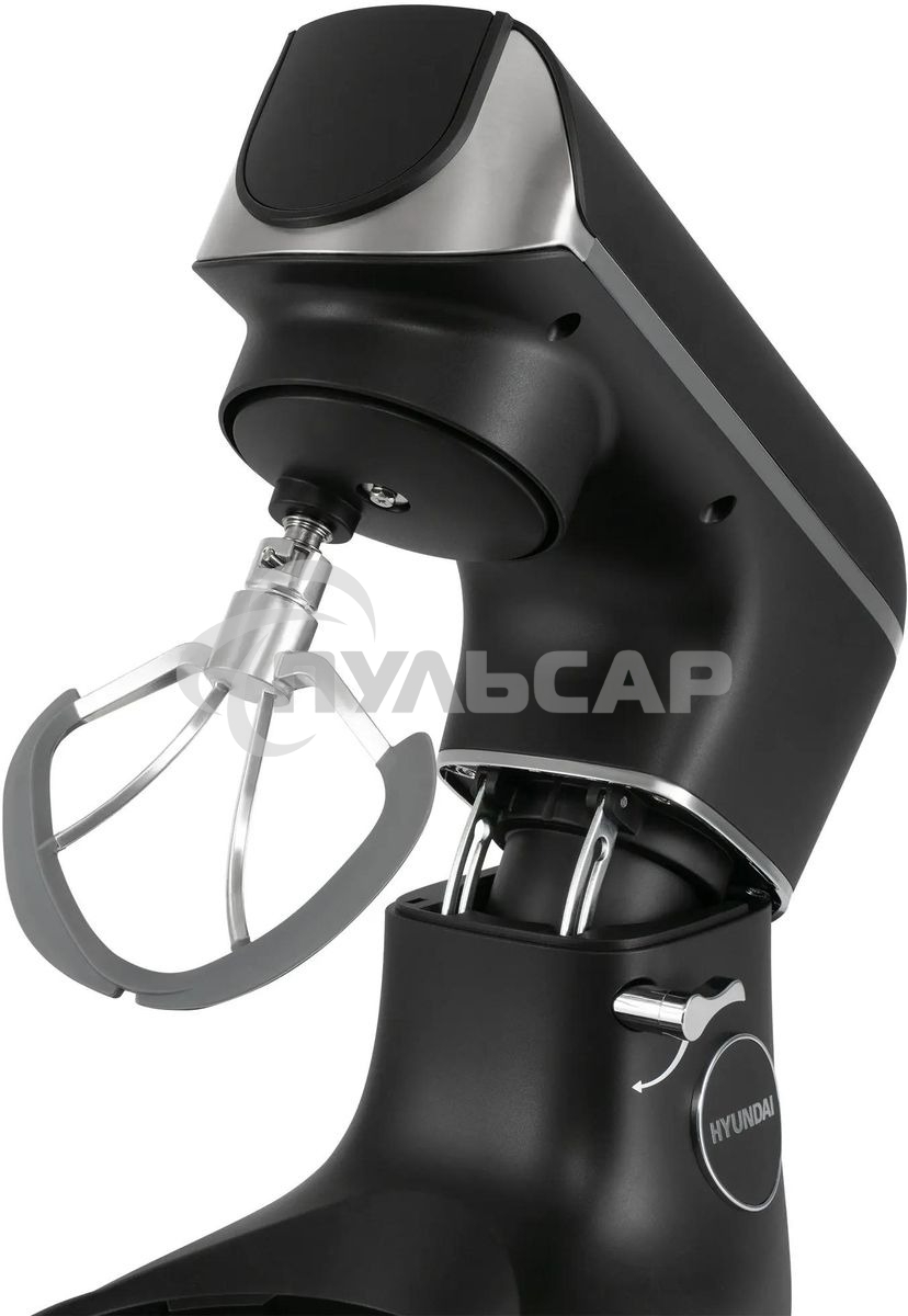 Кухонная машина Hyundai HYM-S8591 планетар.вращ. 1500Вт черный/серебристый
