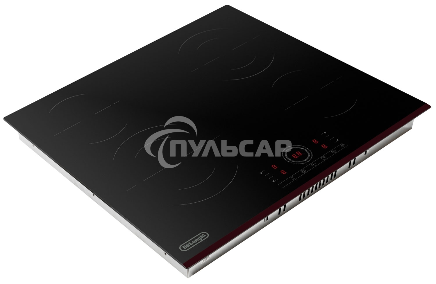 Электрическая варочная панель DeLonghi VITTORIO 2E1F CR Hi Light, независимая, черный