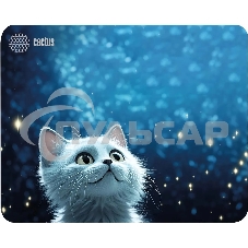 Коврик для мыши Cactus белый Cat 300x250x3мм (CS-MPC-D11M)