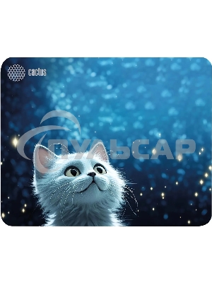 Коврик для мыши Cactus белый Cat 300x250x3мм (CS-MPC-D11M)