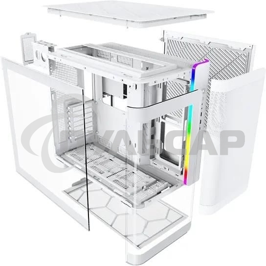 Компьютерный корпус Montech King 95 белый без БП ATX 2xUSB3.0 1xUSB3.1 audio bott PSU