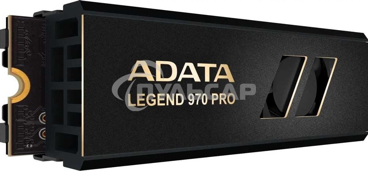 Накопитель SSD ADATA Legend 970 Pro, 1000 Gb, M.2 2280, PCIe 5.0 x4, NVMe 2.0, 3D TLC, R/W 13000/5800 МБ/сек, радиатор с вентилятором