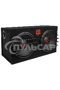 Сабвуфер автомобильный ACV CRAFT F122A активный двойной/корпусной/3000Вт/30см*2/SPL-110дБ/черный