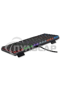 Клавиатура проводная Oklick K615X (1934413), USB, серый + серебристый