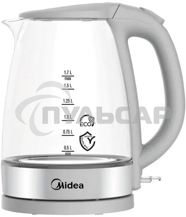 Чайник электрический Midea MK-8017 2200 Вт, 1.5 л, белый