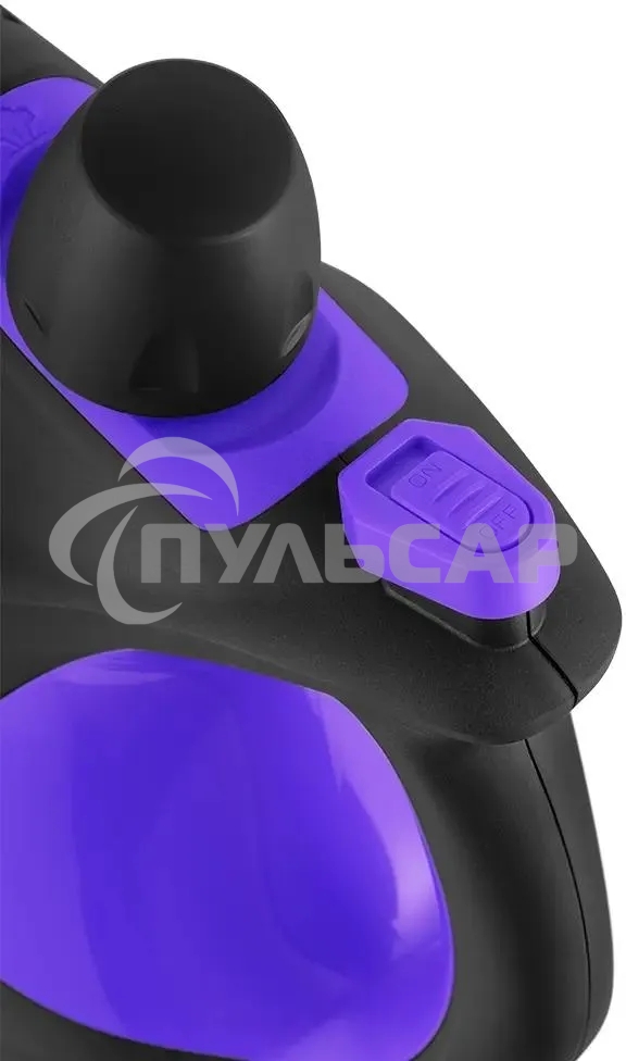 Пароочиститель ручной Kitfort КТ-9195 1050Вт черный/фиолетовый