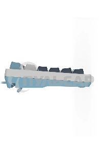 Клавиатура проводная A4Tech Fstyler FS300 (FS300 PANDA SNOWBOARDING), USB, белый/синий