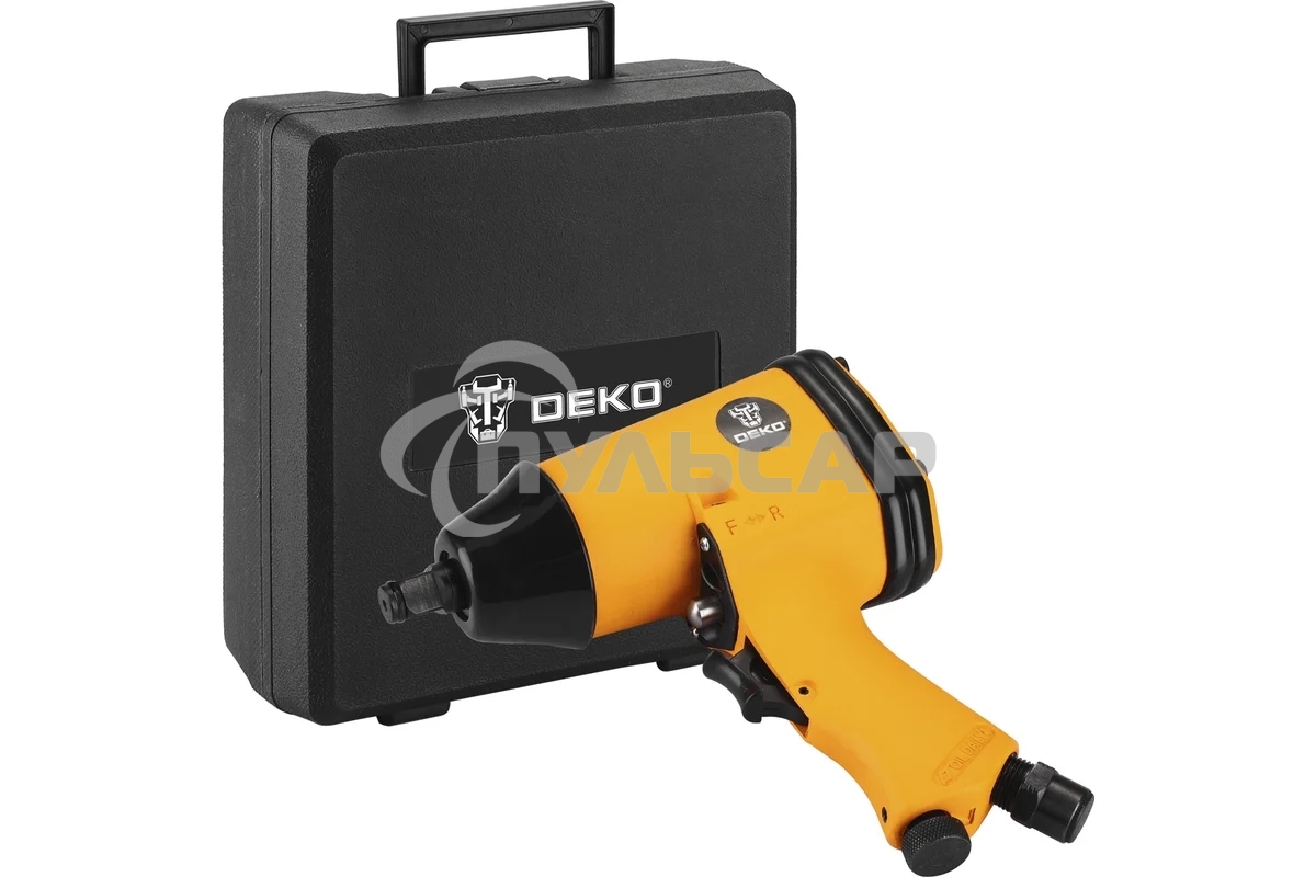 Гайковерт Deko DKPT01 SET 3 142л/мин красный/черный