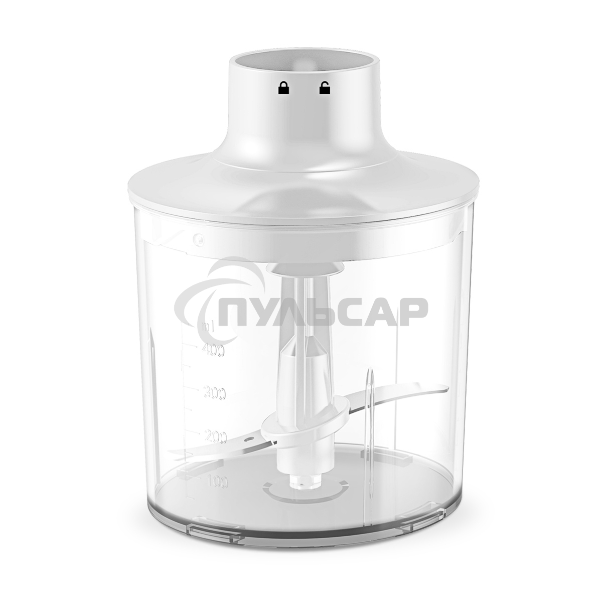 Блендер Centek CT-1349 (белый) 1000Вт, 3в1, блендер/венчик/чоппер 400мл +мерн стакан 600мл