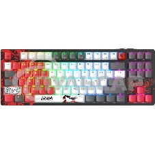 Клавиатура беспроводная A4Tech Bloody WS87 Naraka USB, Bluetooth/Радиоканал черный/красный