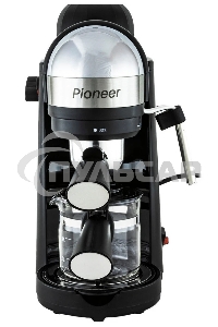 Кофеварка рожковая Pioneer CM106P черный, исп. кофе - молотый, 0.24 л, 800 Вт, 3.5 бар
