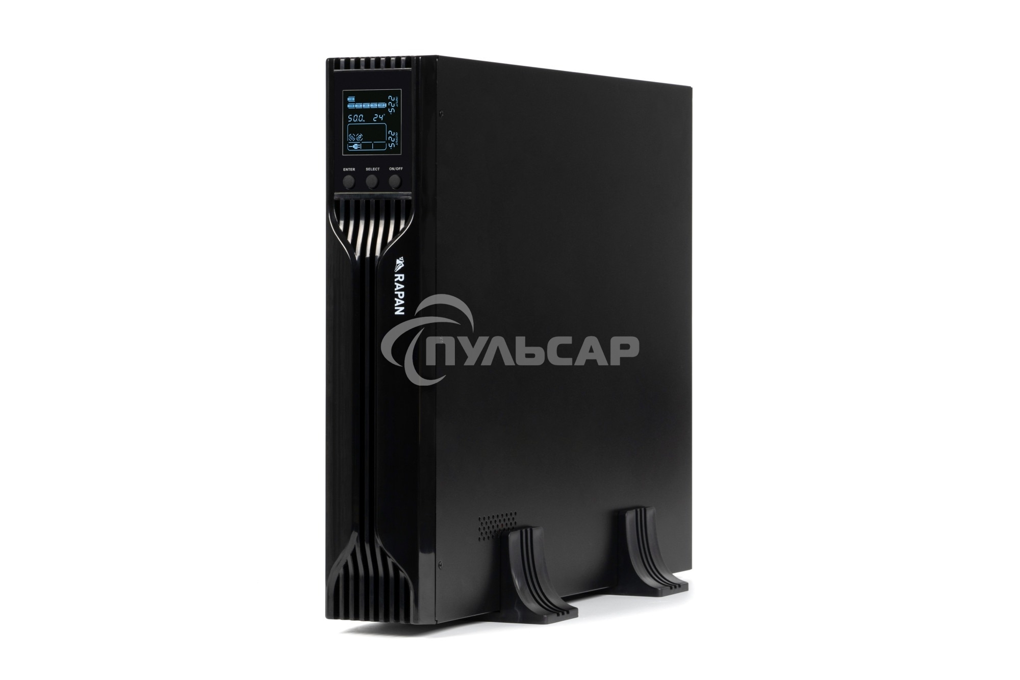 Источник бесперебойного питания ИБП Бастион RAPAN-UPS 3000 RACK+4x9Ah (2100 Вт, Line-interactive, встроенные АКБ 6 шт.x 9Ah) 8960