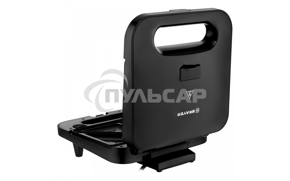 Сэндвичница BRAYER BR2202 3 в 1: сэндв, вафли, гриль, 750 Вт, съем.пласт 22,3*13,1 см, антиприг.пок