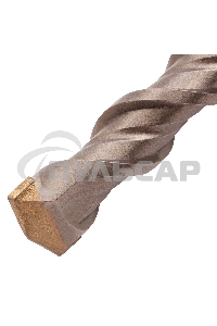 Бур по бетону Denzel двойная спираль, Cobalt W-tip, 22x460 мм, SDS PLUS