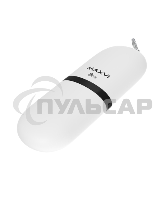 Флешка USB Maxvi SF white (FD8GBUSB20C10SF), 8 Gb, USB 2.0, R/W 15/5, белый