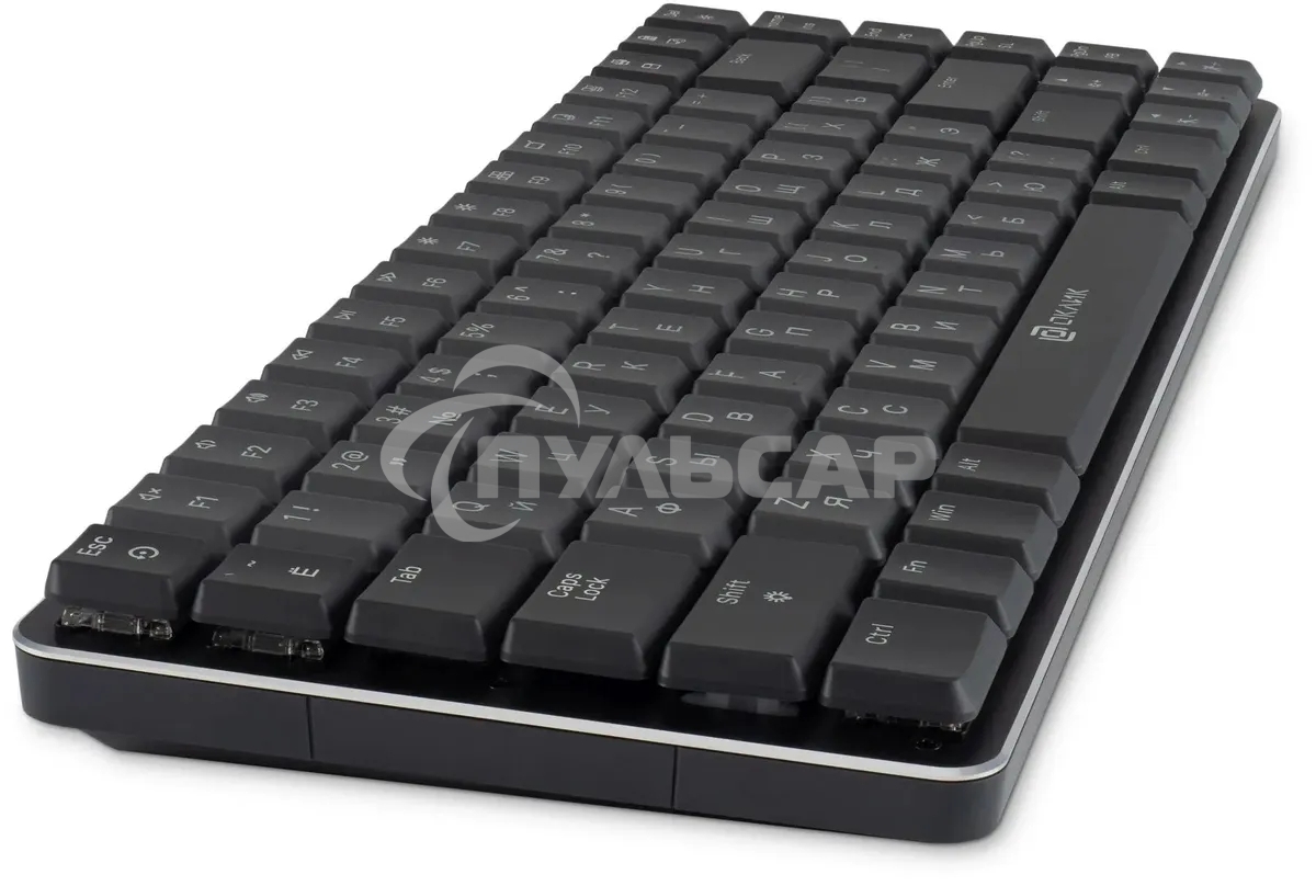 Клавиатура проводная Oklick K615X (1934413), USB, серый + серебристый