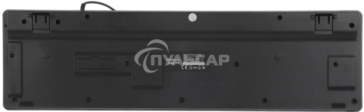 Клавиатура проводная Defender Ozoth GK-106, USB, черный