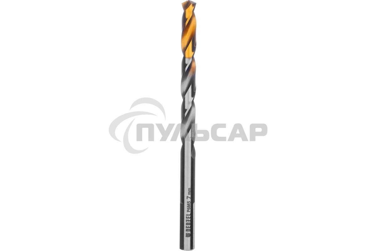 Сверло спиральное по металлу Denzel 7,0 x 109мм, Р6М5, Golden Tip