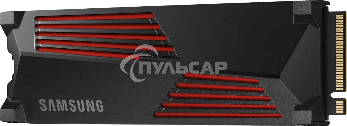 Накопитель SSD Samsung 990 Pro MZ-V9P4T0CW, 4Tb, PCIe 4.0 x4, M.2 2280, NVMe, R/W 7450/6900, с радиатором