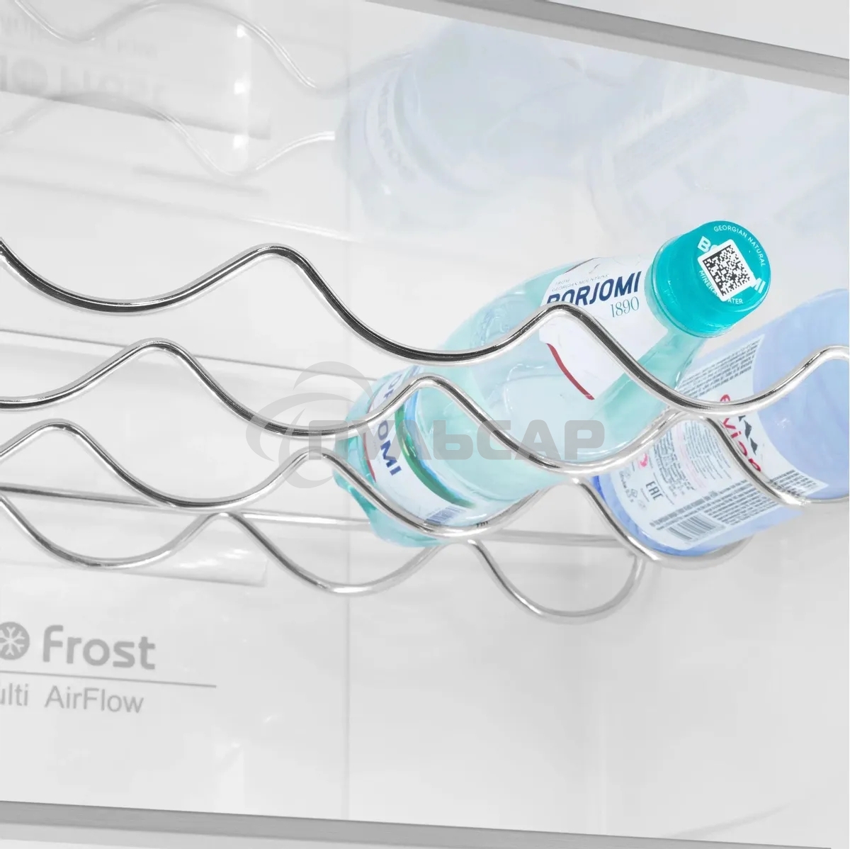 Холодильник Maunfeld MFF200NFBE черный, двухкамерный 271/106л морозилка снизу, Total NoFrost