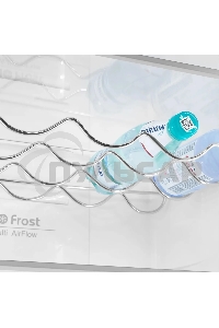 Холодильник Maunfeld MFF200NFBE черный, двухкамерный 271/106л морозилка снизу, Total NoFrost