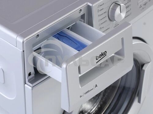 Стиральная машина Beko WRS 55P1 BSS 7320510018 серебристый, загрузка фронтальная 5 кг, 1000 об/мин., класс: А