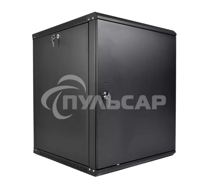 Шкаф телекоммуникационный настенный разборный ЦМО ЭКОНОМ 15U (600 520) дверь металл, черный