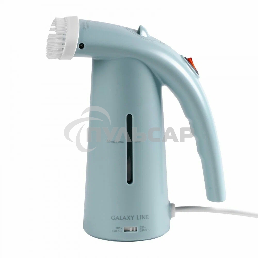 Отпариватель Galaxy Line GL 6196, синий, ручной, 700 Вт, контейнер для воды 150 мл