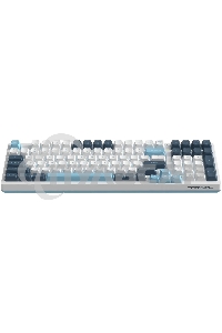 Клавиатура проводная A4Tech Fstyler FS300 (FS300 PANDA SNOWBOARDING), USB, белый/синий