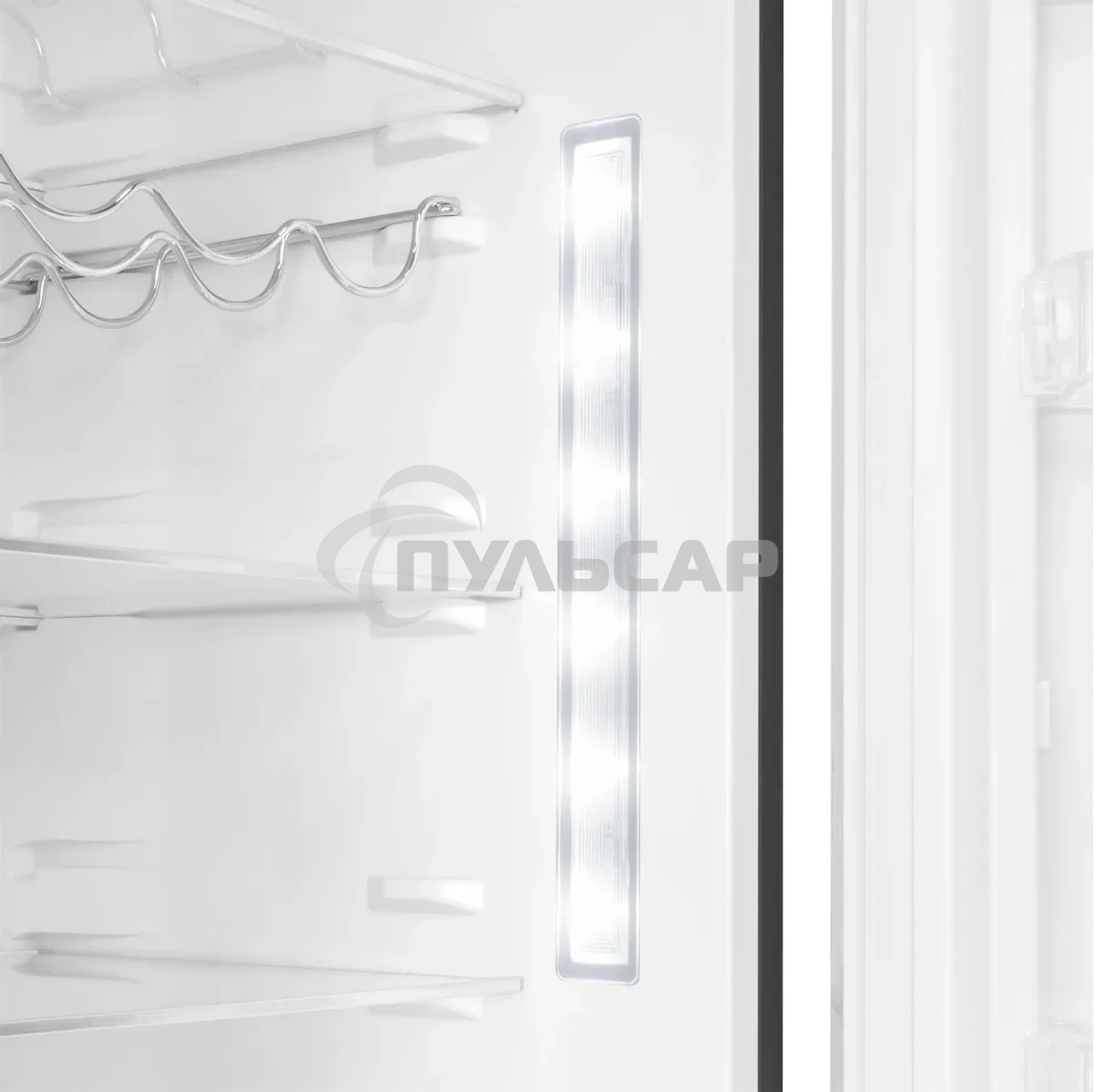 Холодильник Maunfeld MFF200NFBE черный, двухкамерный 271/106л морозилка снизу, Total NoFrost