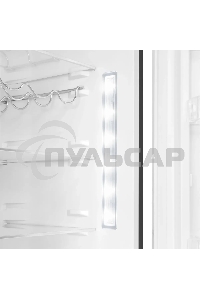 Холодильник Maunfeld MFF200NFBE черный, двухкамерный 271/106л морозилка снизу, Total NoFrost